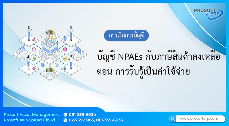 บัญชี NPAEs กับภาษีสินค้าคงเหลือ ตอน การรับรู้เป็นค่าใช้จ่าย