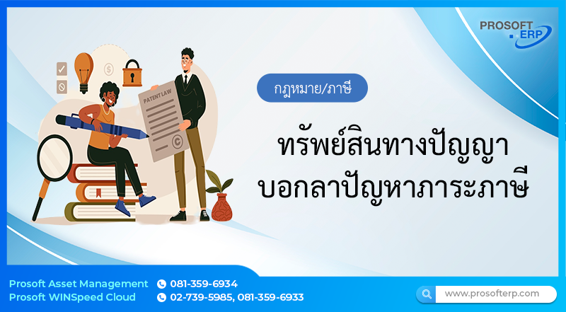 ทรัพย์สินทางปัญญาบอกลาปัญหาภาระภาษี