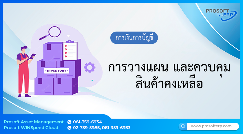 การวางแผน และควบคุมสินค้าคงเหลือ
