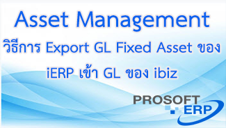 วิธีการ Export GL Fixed Asset ของ iERP เข้าระบบ GL ของ ibiz ทำอย่างไร