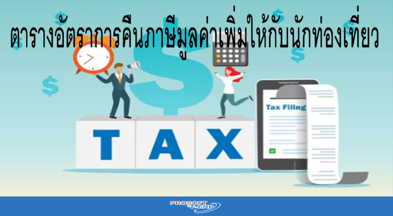 ตารางอัตราการคืนภาษีมูลค่าเพิ่ม